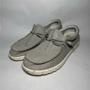 Hey Dude Men’s Wally Sox Ash Gray Shoes Loafers Size 12 110353500